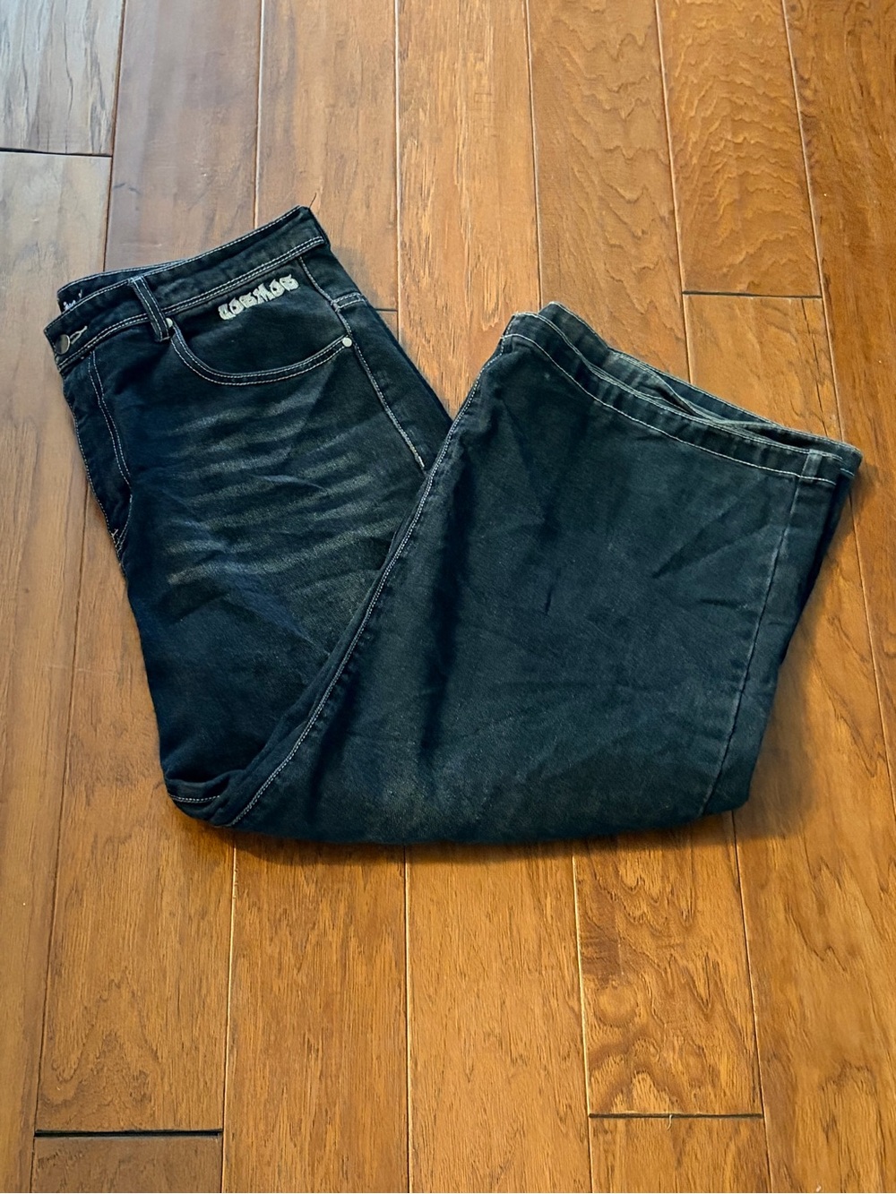 Dead or Alive. Men's Black Wide Leg Jeans. Size 38.